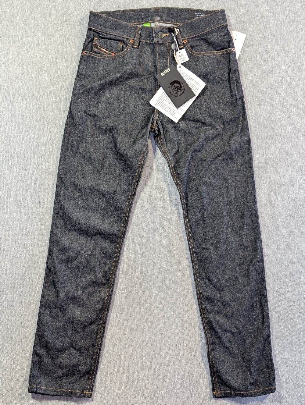 Diesel D-Fining Tapered Jeans Men's 27 X 30 Dark  Wash Blue 009HF Stretch